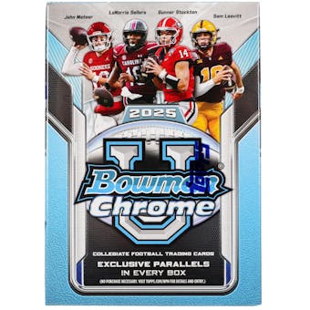 2025 Bowman University Chrome Football 7-Pack Blaster Box