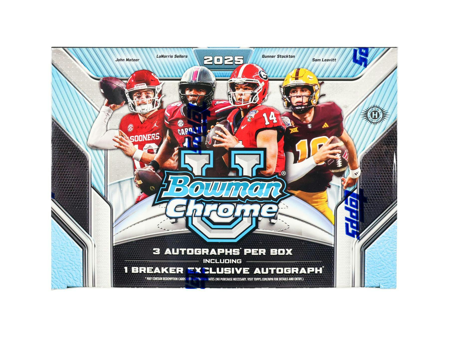 2025 Bowman University Chrome Football Breaker Delight Box