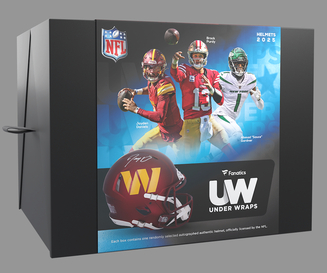 2025 Fanatics Under Wraps Autographed NFL Authentic Full Size Helmet 1 Box Break #4 - PICK YOUR TEAM