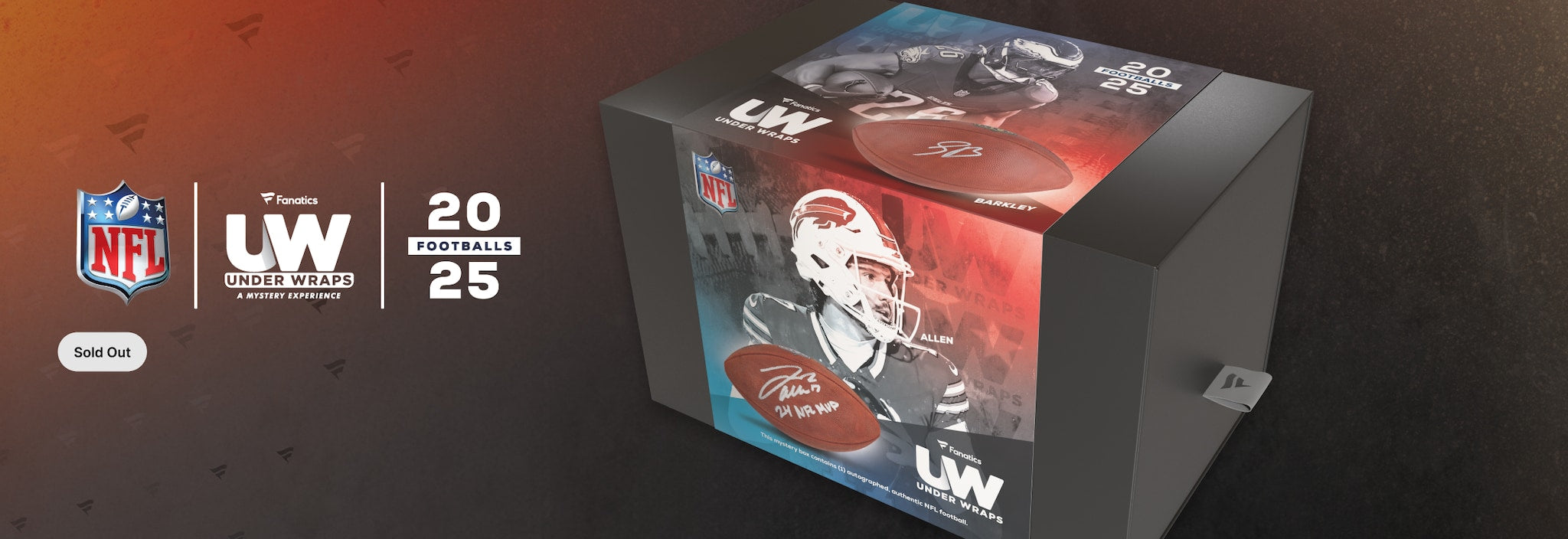2025 Fanatics Under Wraps Autographed NFL Authentic Football 1 Box Break #5 - PICK YOUR TEAM