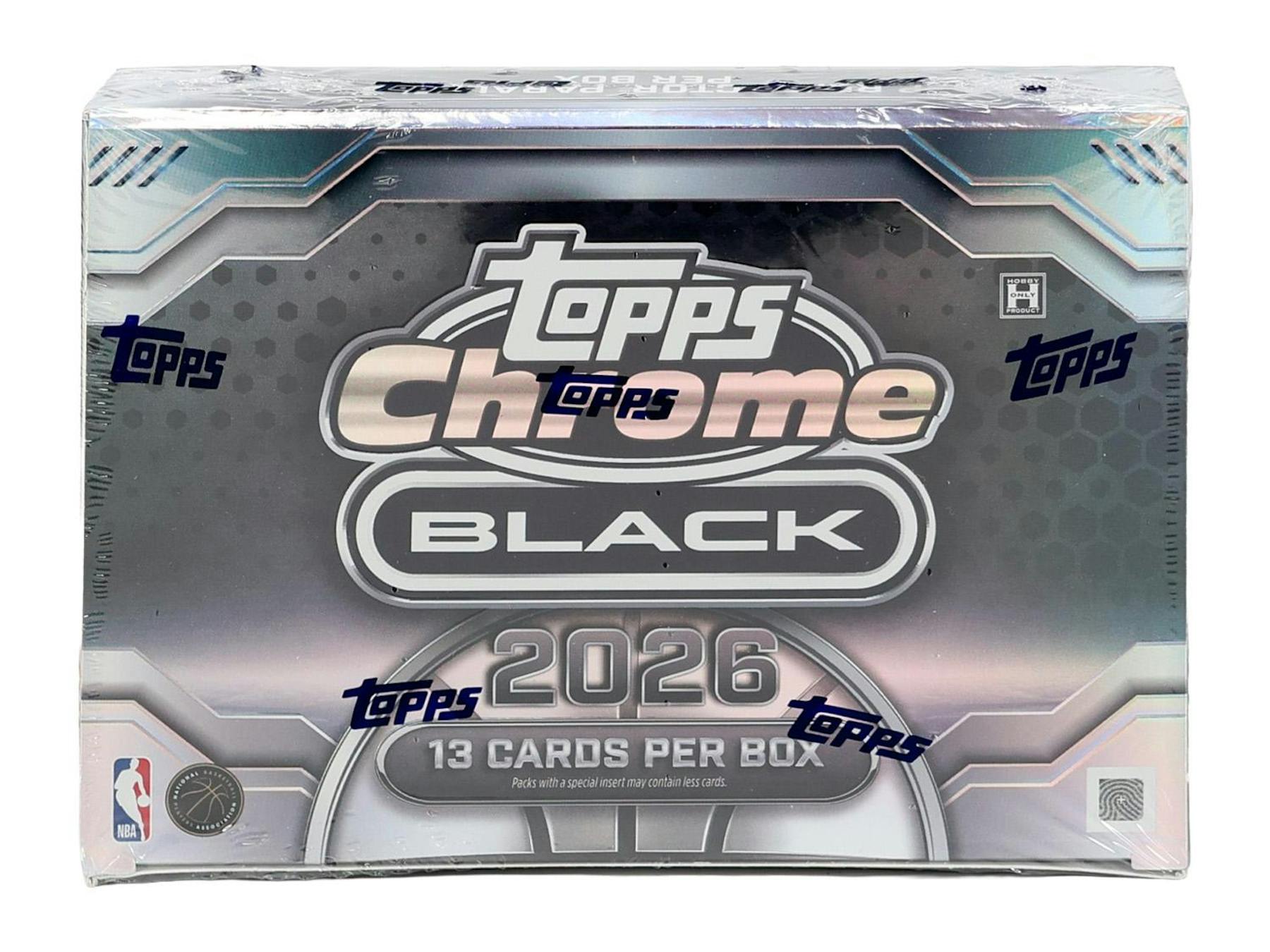 2025/26 Topps Chrome Black Basketball Hobby Box - 1 BOX MAX