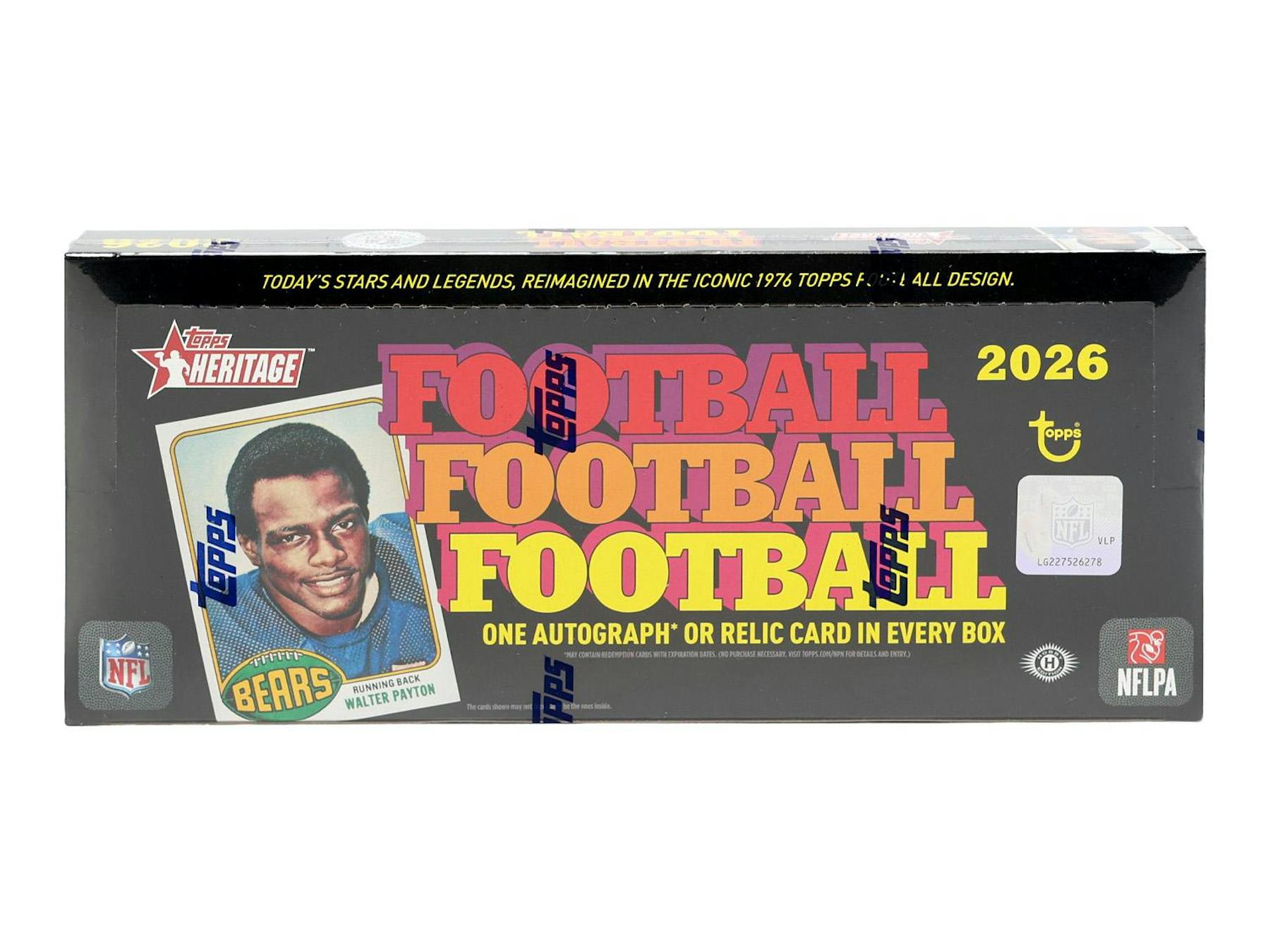 2026 Topps Heritage Football Hobby Box - 2 BOX MAX