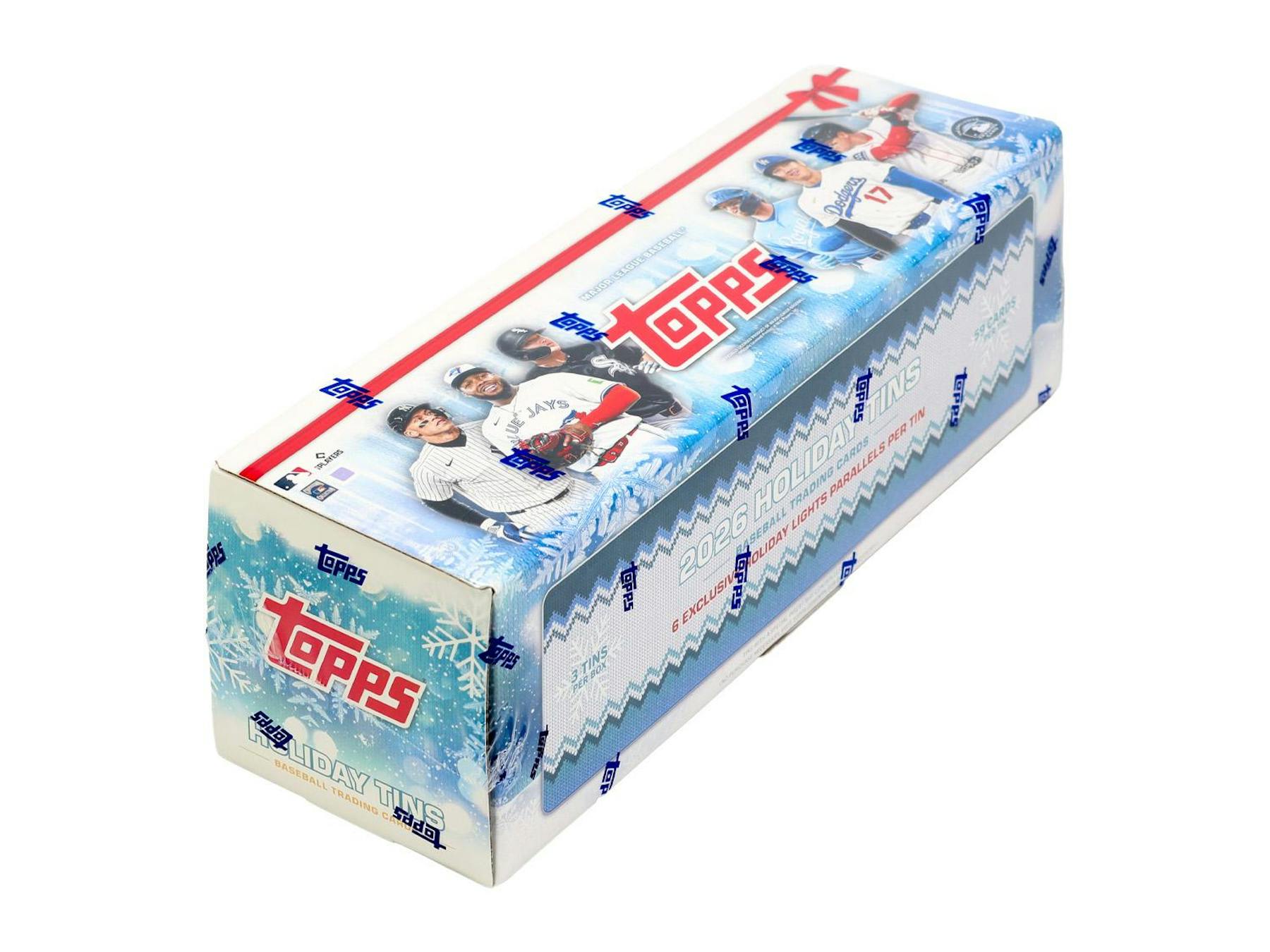 2026 Topps Holiday Baseball Hobby Collector 3-Tin Box - 1 BOX MAX