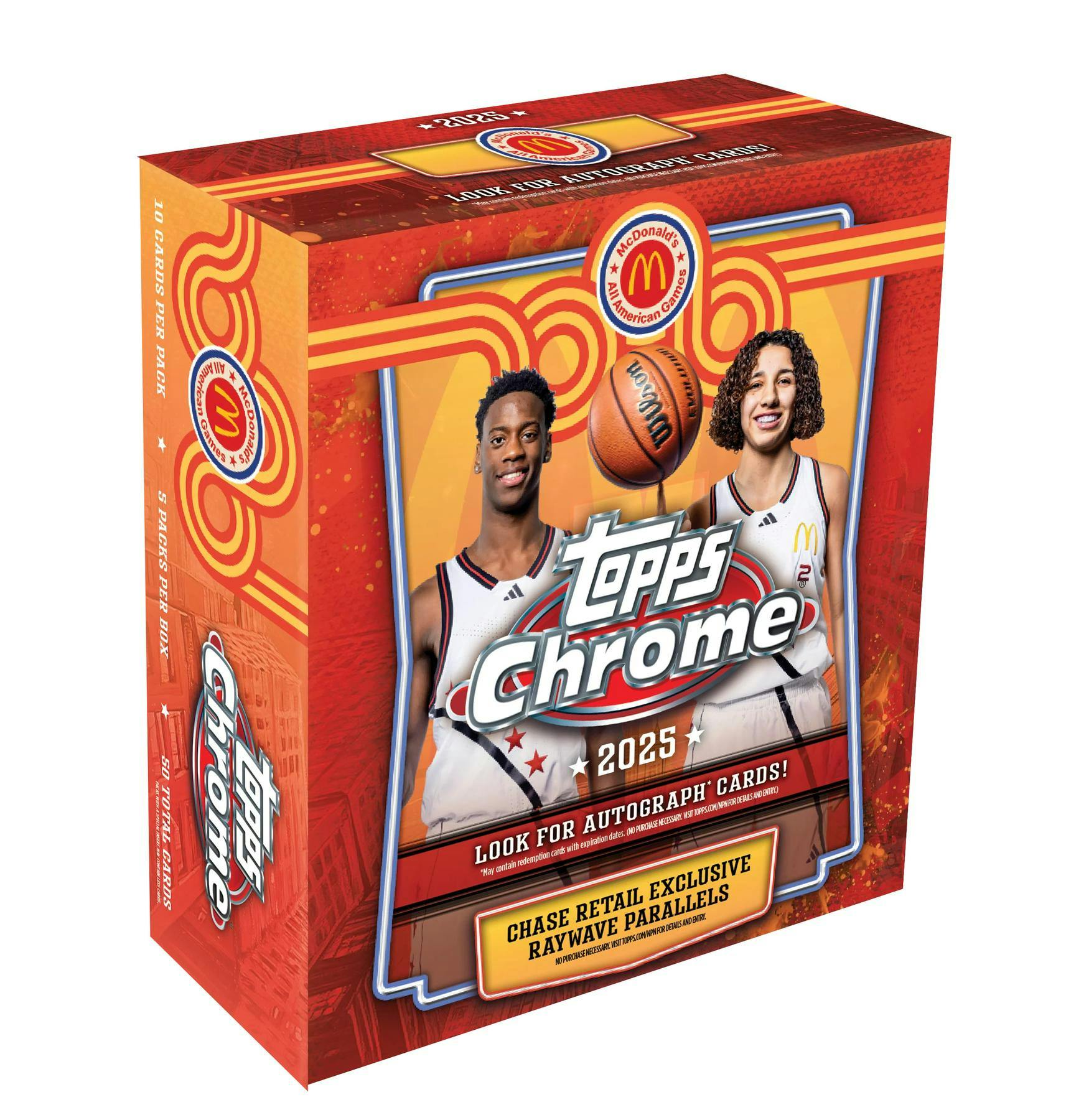 2025 Topps Chrome McDonald's All American Basketball Mega Box