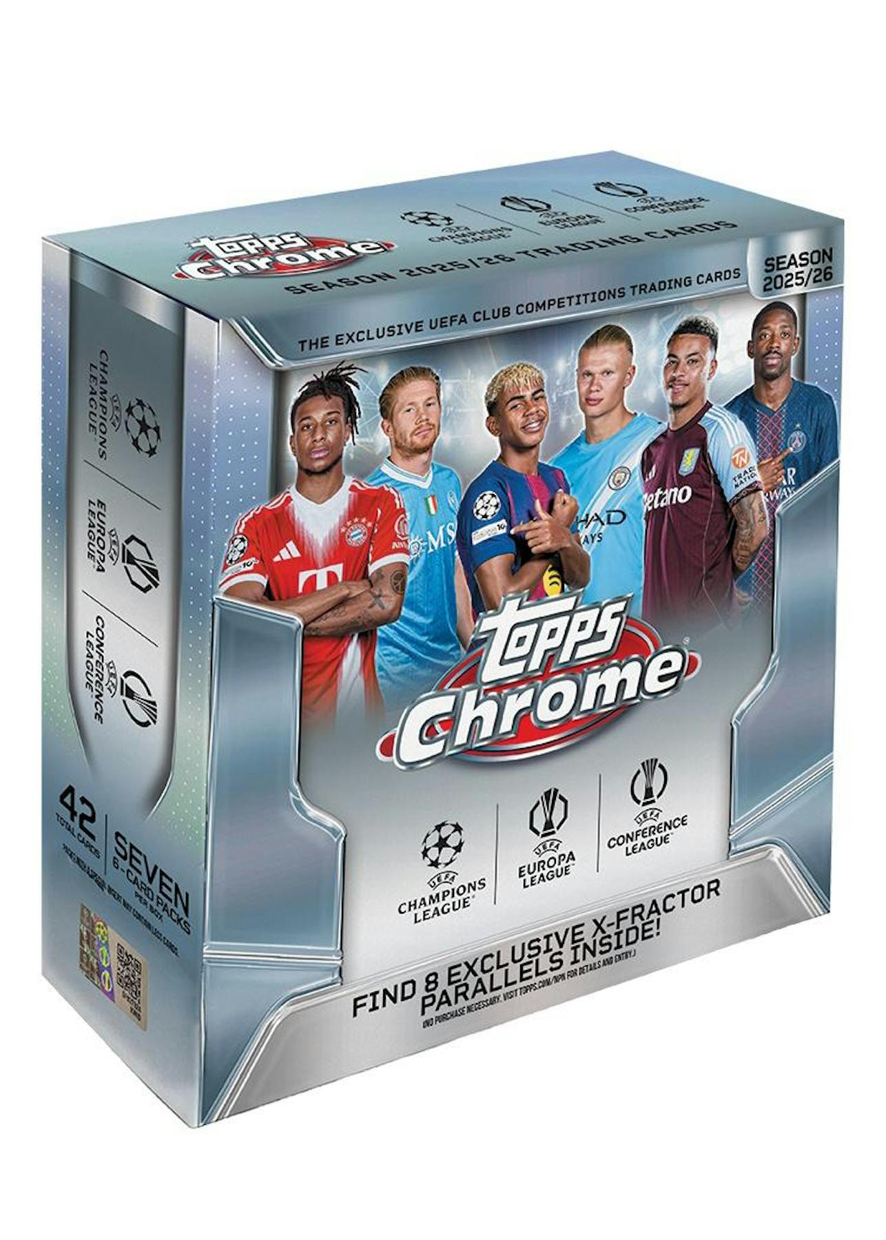 2025/26 Topps Chrome UEFA Club Competitions Soccer Mega Box