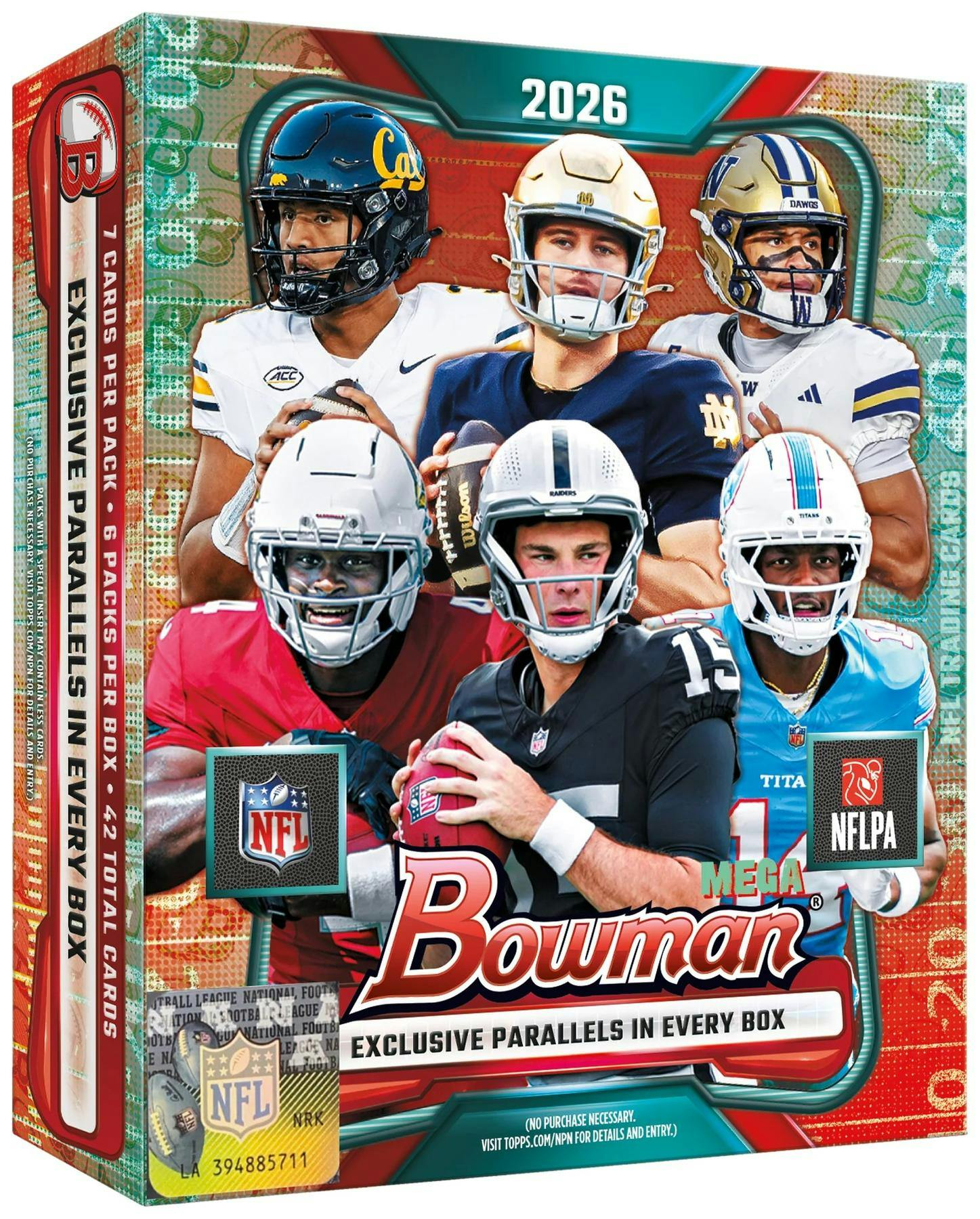 2026 Bowman Football Mega Box - LIMIT 4