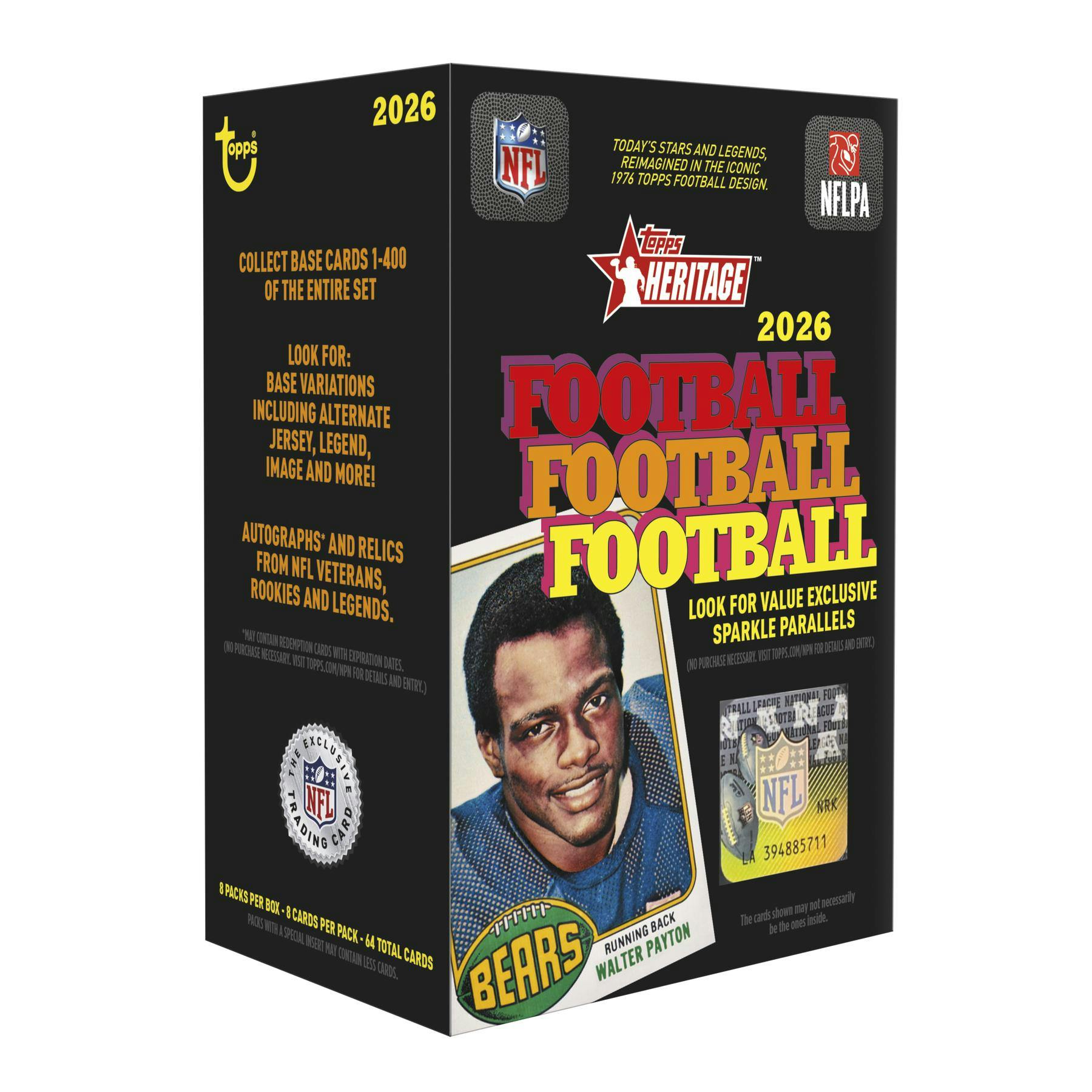 2026 Topps Heritage Football Blaster Box - 4 BOX LIMIT