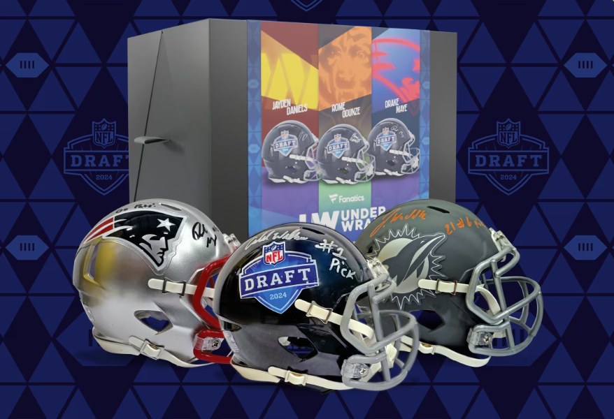 2024 Fanatics Under Wraps NFL Draft Signed Mini Helmets 2024 Fanatics Under Wraps NFL Draft Signed Mini Helmets