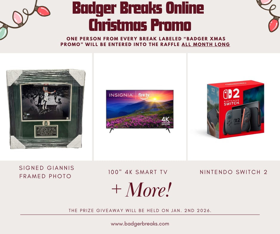 Badger Breaks 8th Annual Christmas Promo (CLICK HERE NOW)