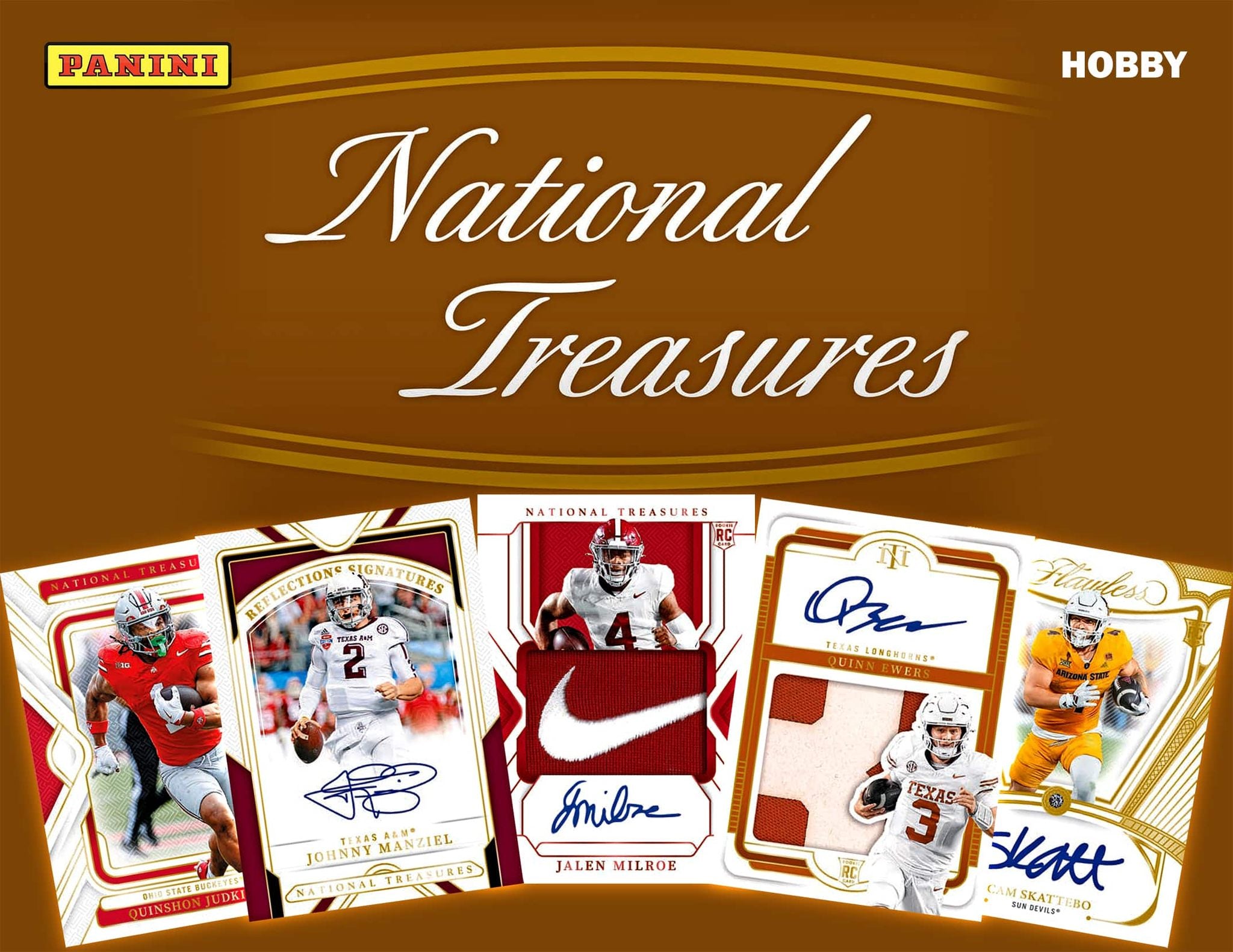 2025 Panini National Treasures Collegiate Football Hobby 2 Box Break #1 - PICK YOUR TEAM + BADGER XMAS PROMO
