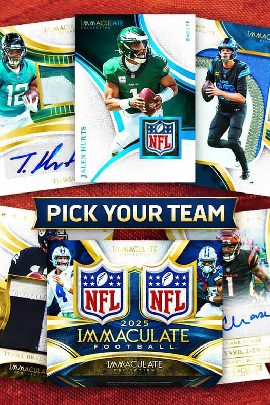 2025 Panini Immaculate Football 1 Box Break #1 - PICK YOUR TEAM w/ a Superbowl Mixer Twist!
