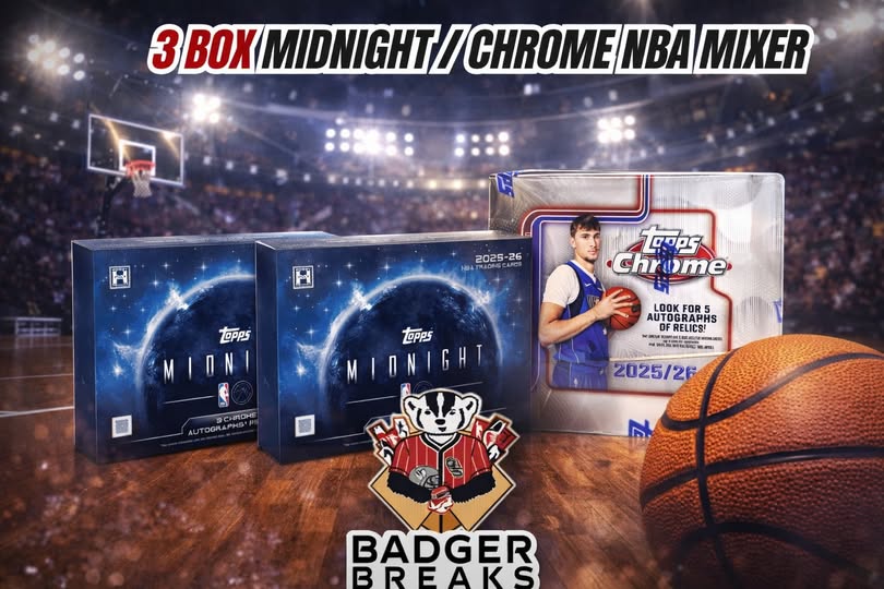 3 Box Midnight / Chrome NBA Mixer #2 - PICK YOUR TEAM