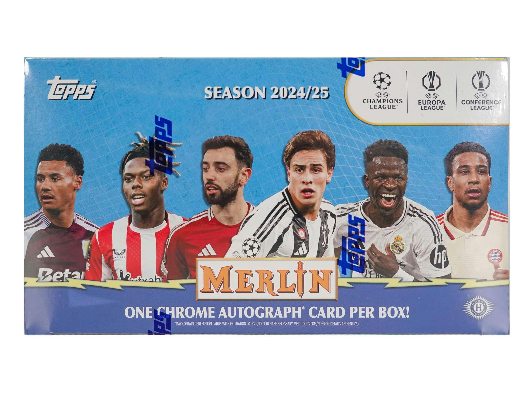 2024/25 Topps Chrome Merlin UEFA Club Competitions Soccer Hobby Box