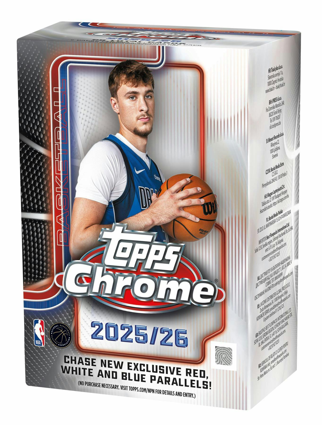 2025/26 Topps Chrome Basketball Blaster Box