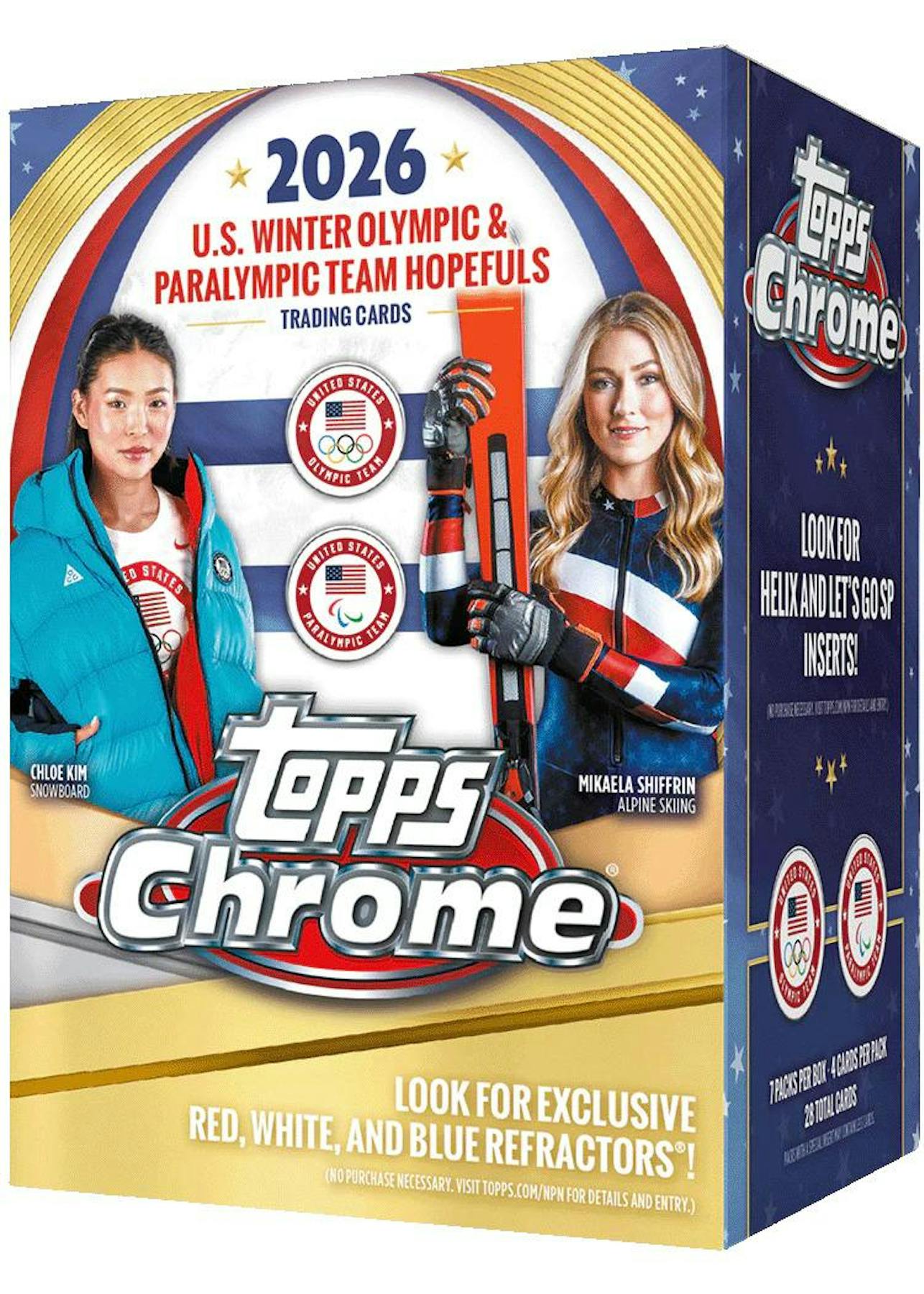2026 Topps Chrome U.S. Olympics Blaster Box