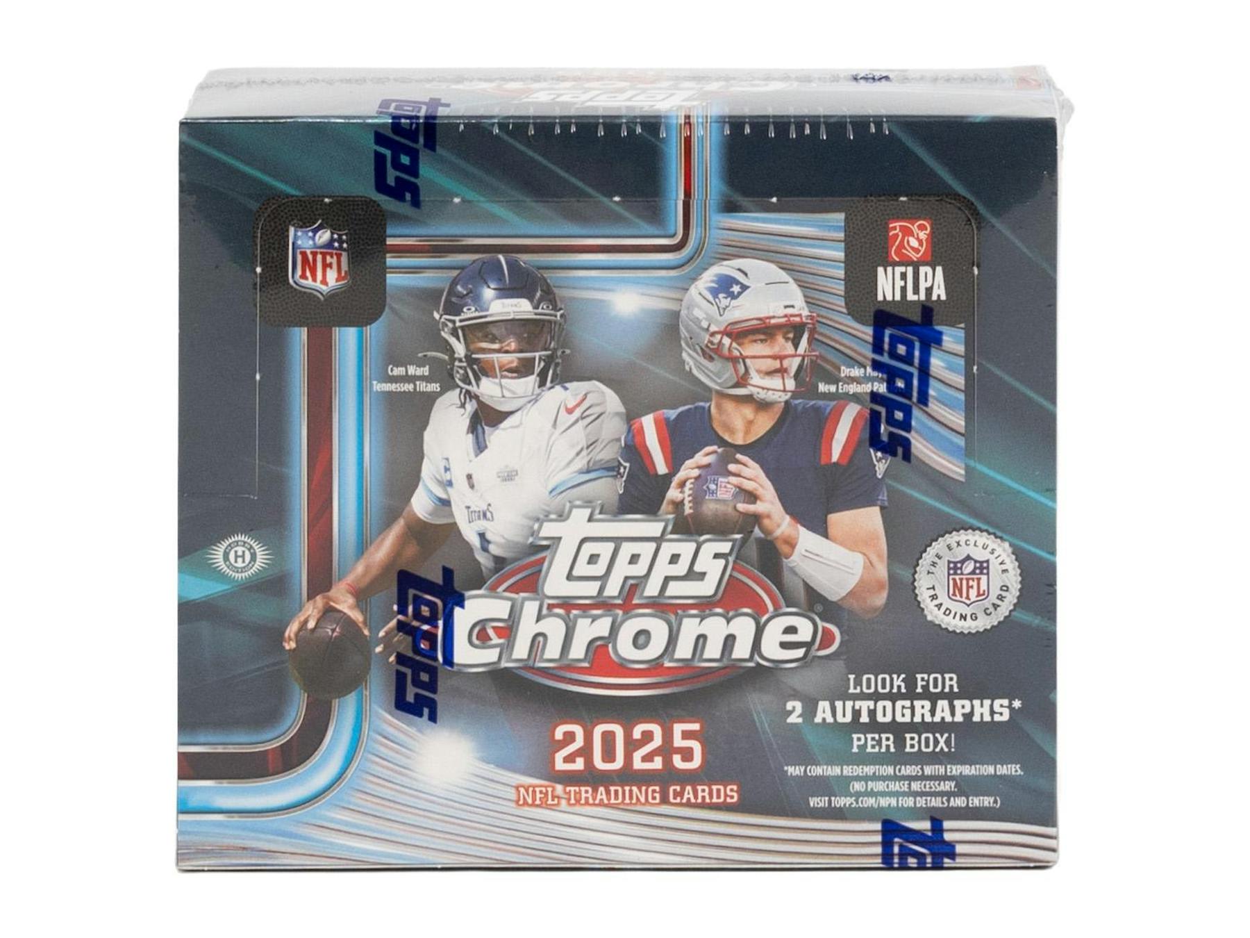 2025 Topps Chrome Football Hobby Jumbo Box