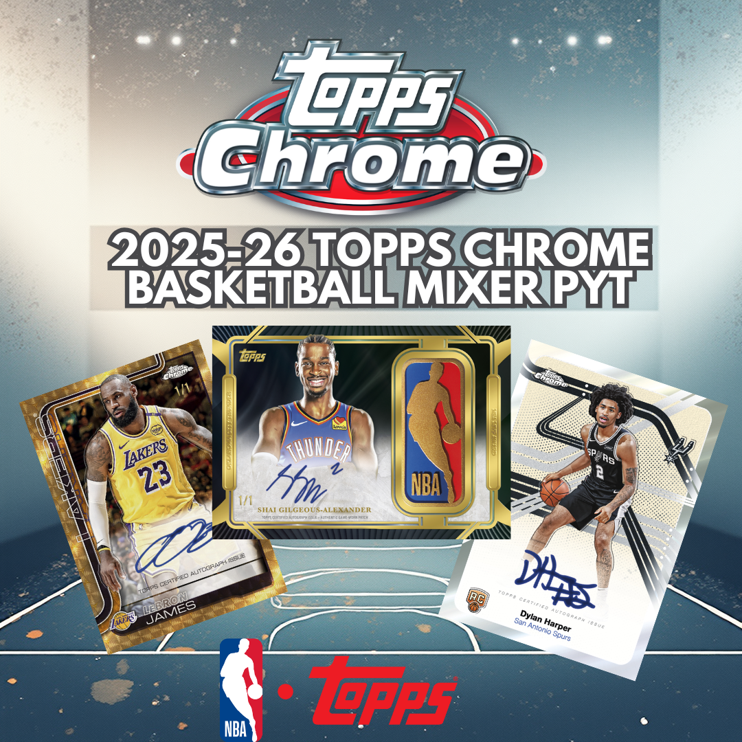 2025/26 Topps Chrome Basketball 6 Box Mixer #1 - PICK YOUR TEAM - BADGER XMAS PROMO