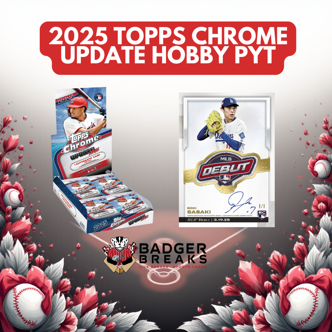 2025 Topps Chrome Update Series Baseball Hobby 4 Box Break #1 - PICK YOUR TEAM + BADGER XMAS PROMO