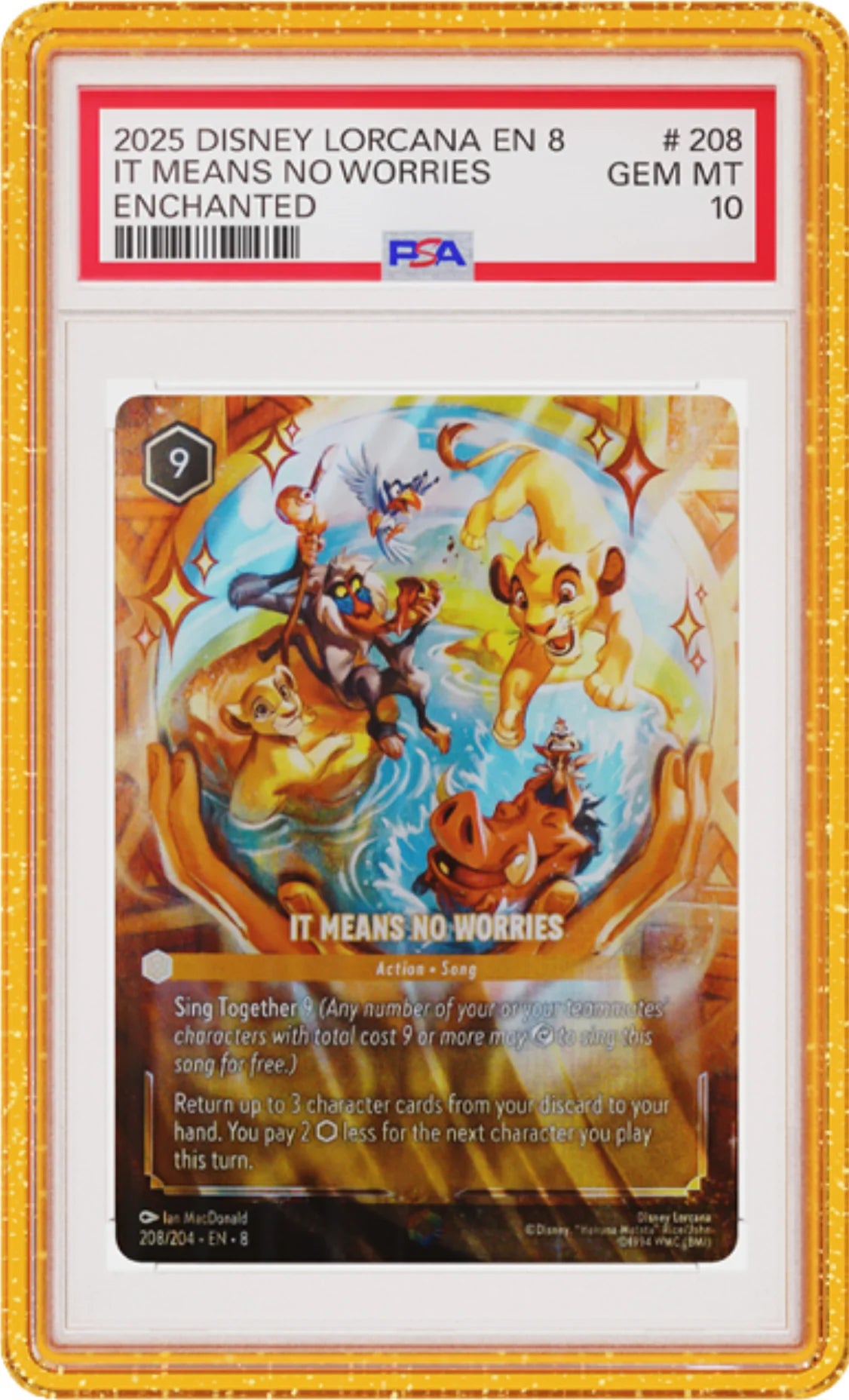 GradedGuard Limited Edition Case (PSA) - Yellow Glitter