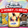 2025 Topps Chrome Disney Hobby / Mega 7 Box Mixer #1 - PICK YOUR MOVIE