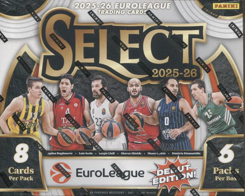2025/26 Panini Select EuroLeague Basketball Hobby Box