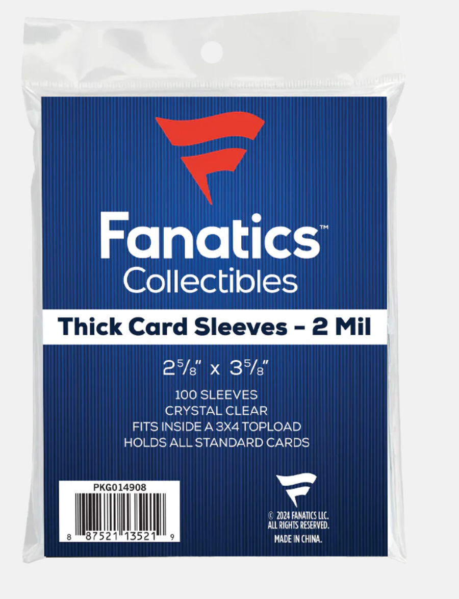 Fanatics Thick Soft Card Sleeves (100 count) Fanatics Thick Soft Card Sleeves (100 count)
