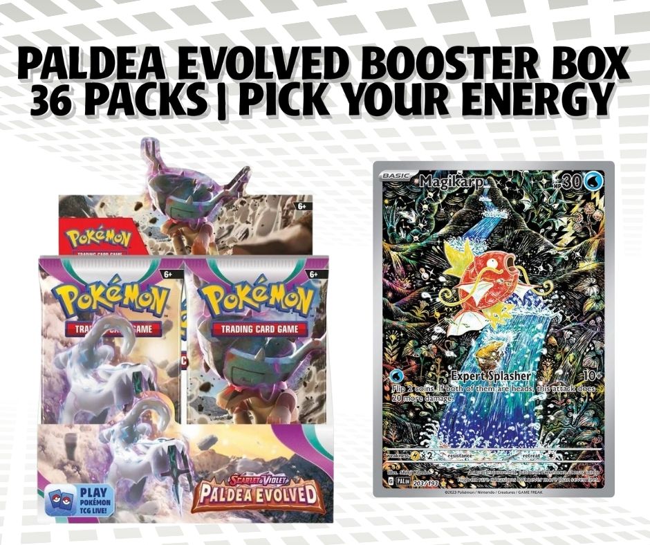 *MAGIKARP BOUNTY* PALDEA EVOLVED BOOSTER BOX | 36 PACKS | PICK YOUR ENERGY