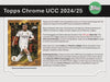 2024/25 Topps UEFA Club Competitions Chrome Soccer Hobby 12 Box Case #1 - PICK YOUR TEAM