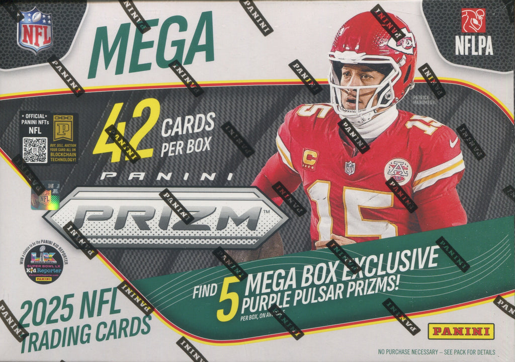 2025 Panini Prizm Football Hobby Mega Box (Purple Pulsar)
